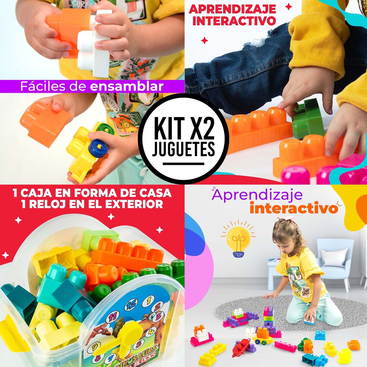 ENERGY PLUS - Superbloques + Casa Didáctica 180 pzas juego y Creatividad
