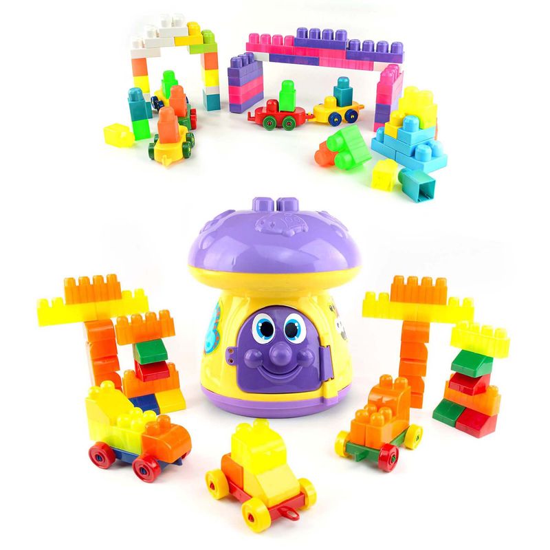 ENERGY PLUS - Combo Educativo Super Bloques X120+ Hongo didáctico 60 Pzas