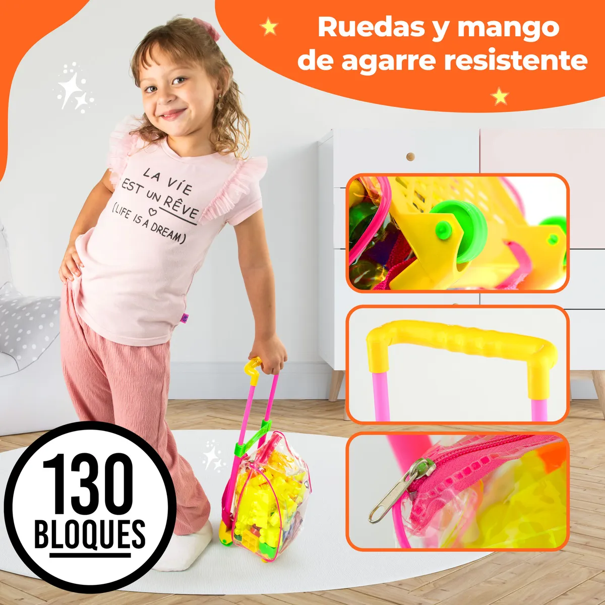 ENERGY PLUS - Kit X2 Maleteros Didácticos de 65 Bloques CU Armotodo Jugar