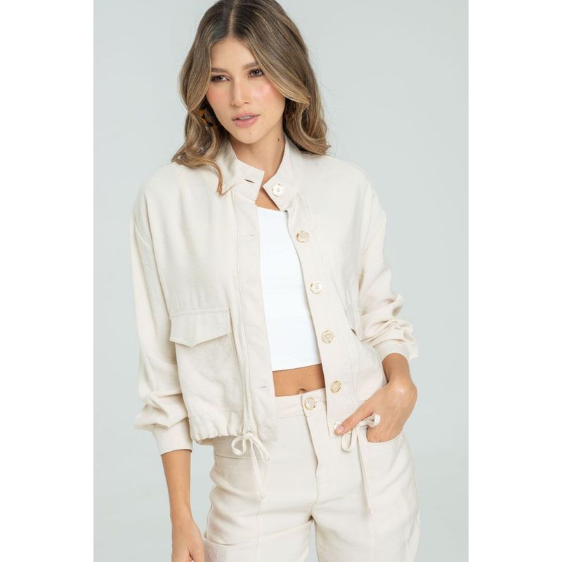 RAGGED - Chaqueta bolonia Marfil Ragged