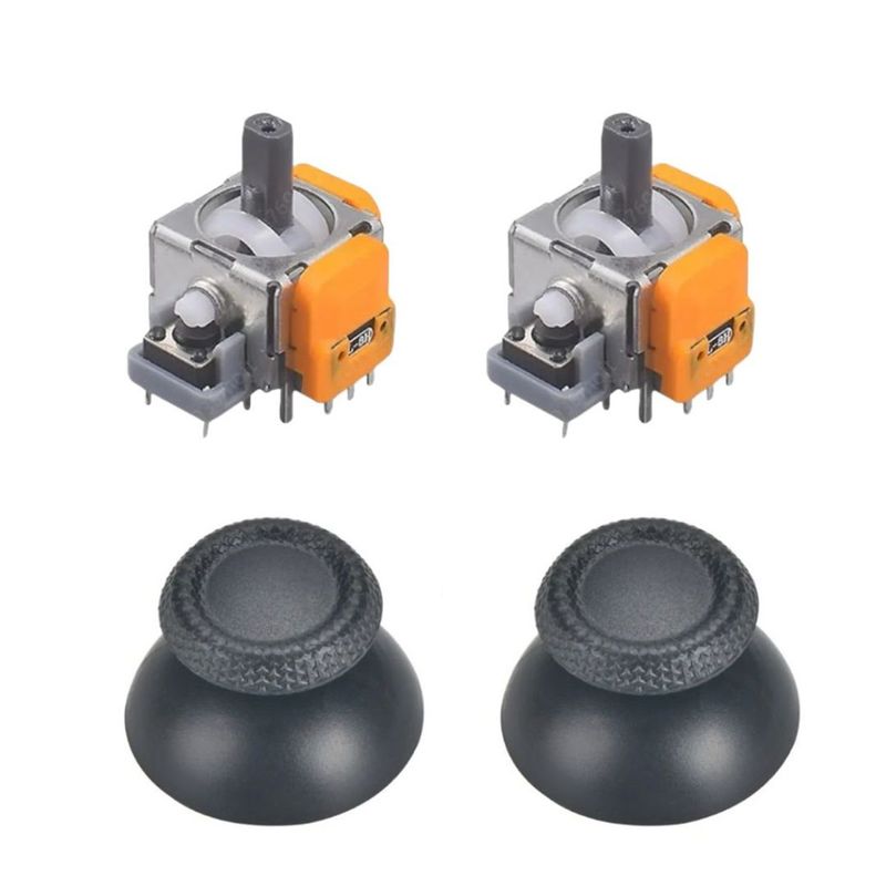 GENERICO - 2 Joystick Magneticos Anti- Drift + 2 Capuchas Compatible Con Ps5