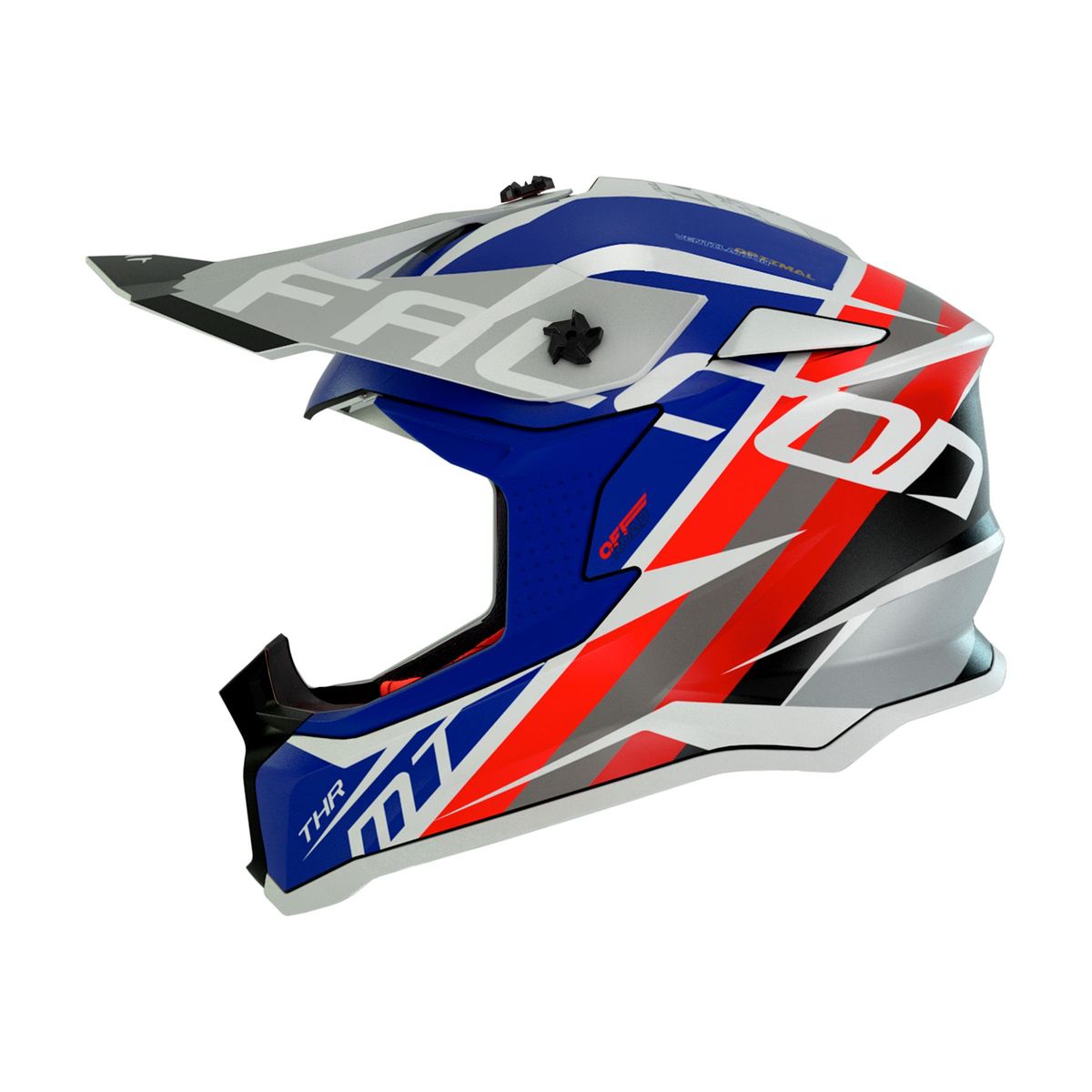 MT HELMETS - CASCO MOTO MT FALCON THR AZUL BRILLO TALLA M