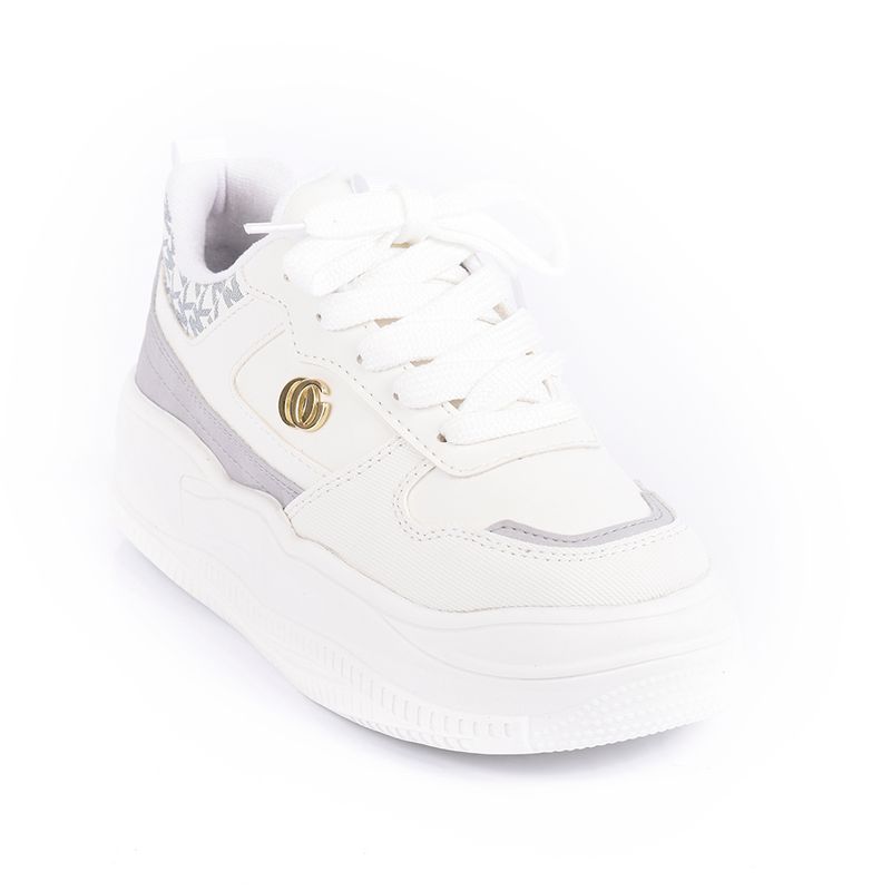 PRICE SHOES - Price Shoes Tenis Casual Para Mujer 822553BLANCO