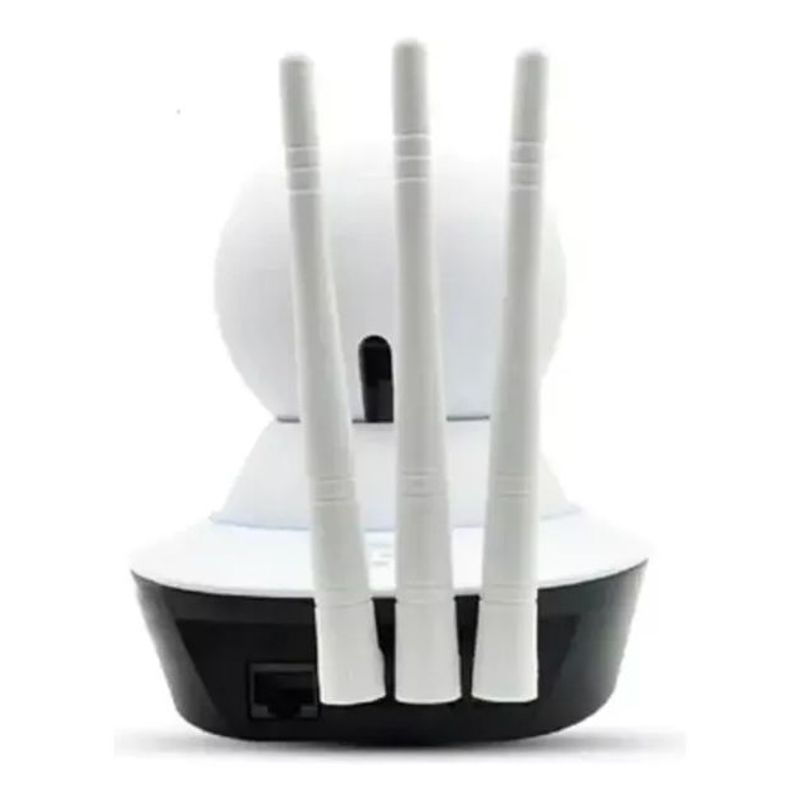 GENERICO - Cámara Robótica 3 Antena Vision Nocturna Wifi 1080p Micro Sd Color Blanca