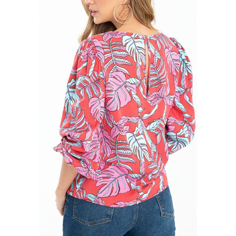RAGGED - Blusa charlotte Rojo carnauba Ragged