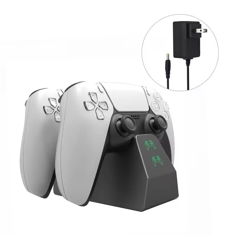 GENERICO - Base De Carga Dual Para Controles Dualsense De Ps5 Con Led.