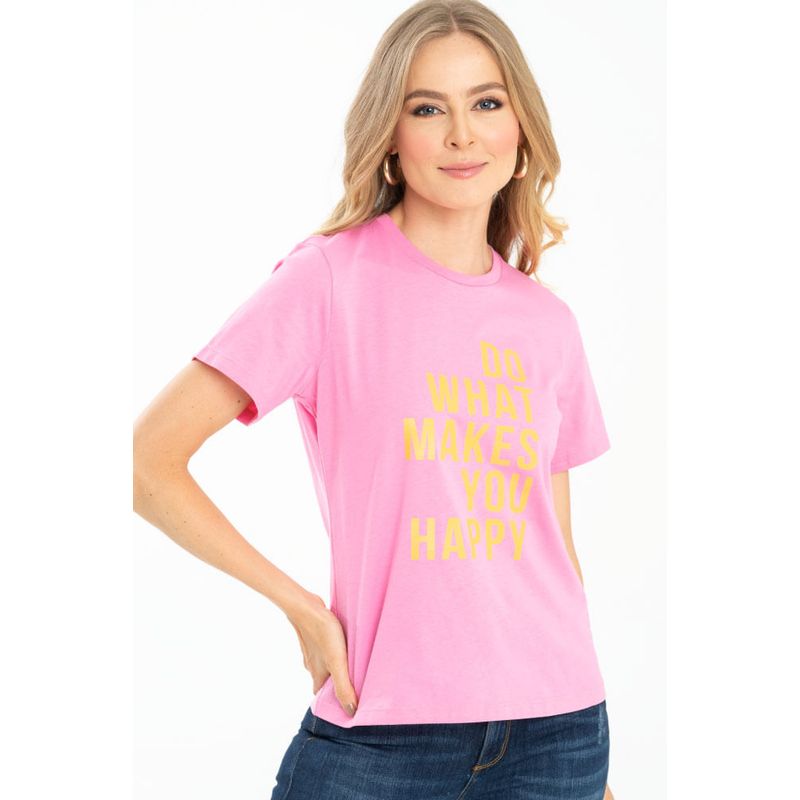 RAGGED - Camiseta happy Rosado barbie Ragged