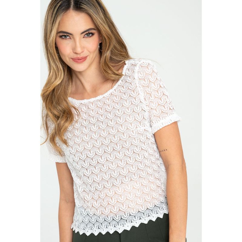 RAGGED - Blusa maranta Blanco crudo Ragged