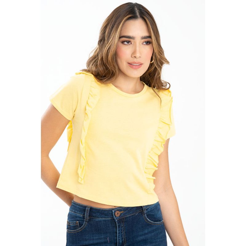 RAGGED - Camiseta valty Amarillo claro Ragged