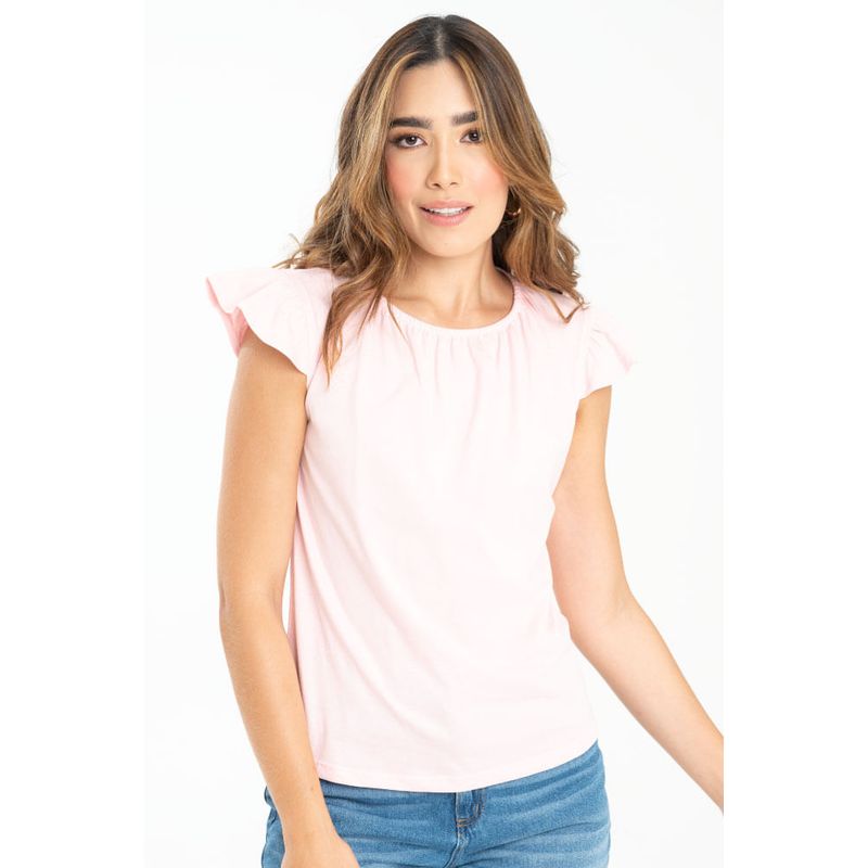 RAGGED - Blusa carla cotton Rosado Ragged
