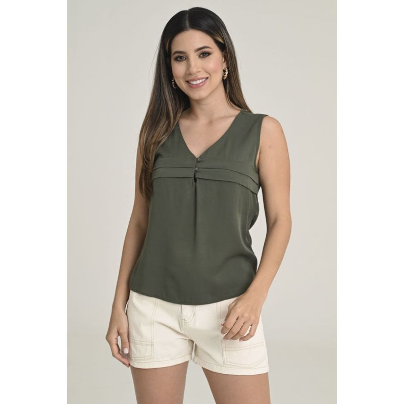 RAGGED - Blusa mhoni Verde militar Ragged