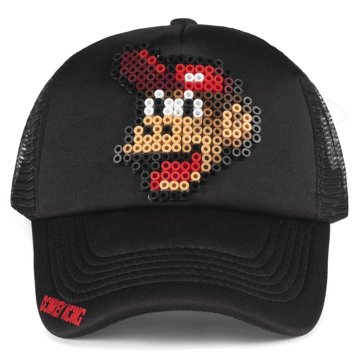 ARITEX - Gorra Pixel Art - Donkey Kong - Diddy Kong Estilo Retro 8 Bits