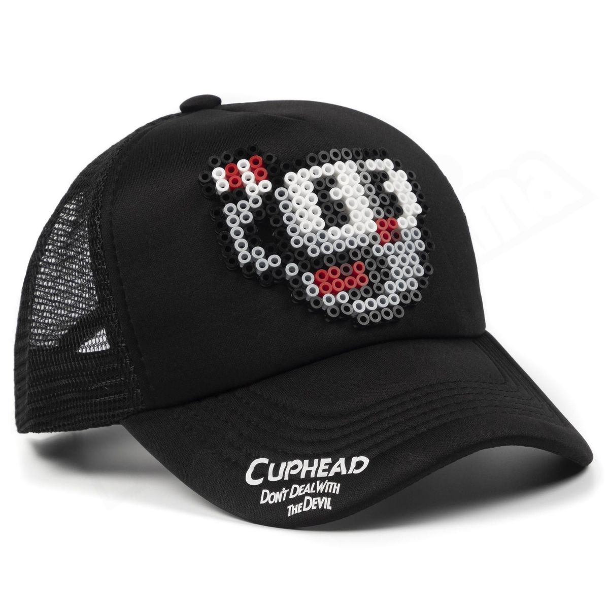 ARITEX - Gorra Pixel Art - Cuphead - Estilo Retro 8 Bits
