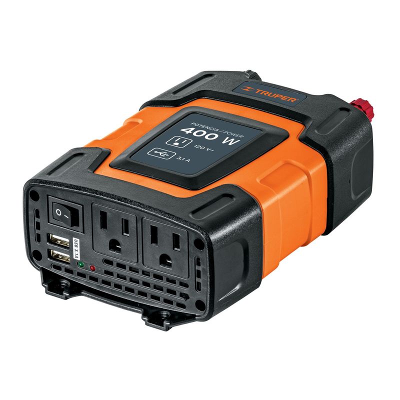 TRUPER - INVERSOR DE 12V A 110V 400W TRIPLE TRUPER 10449
