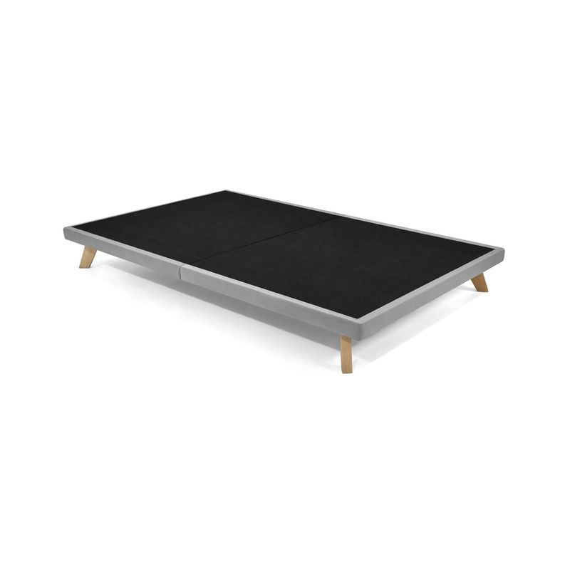 VENECIA - Base Cama Versalles Semi Doble en Tela Plata