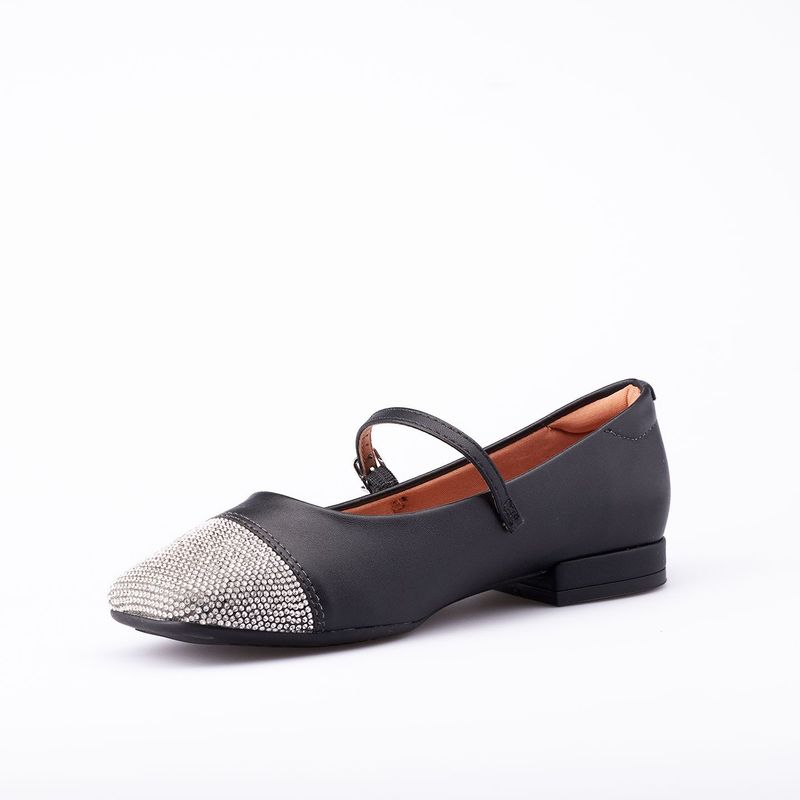 VIZZANO - Baleta Negro Plata Vizzano