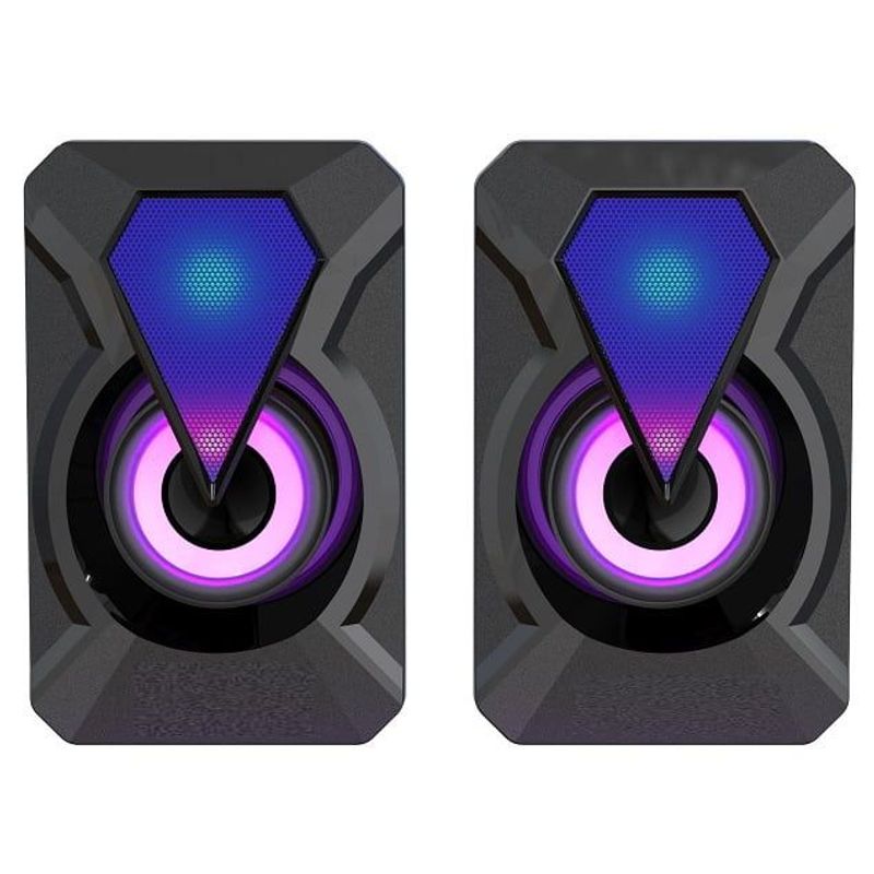 OEM - Parlante Speakers Usb Para Computadores Con Luz Rgb