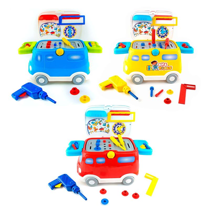 ENERGY PLUS - Kit x3 Buses Herramientas 23 Pzs CU Creatividad Aprendizaje