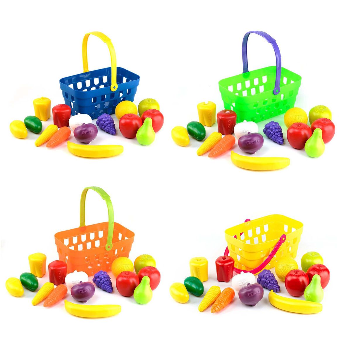 ENERGY PLUS - 60 Pzas Frutas en Canasta Cocina Educativa aprende jugando