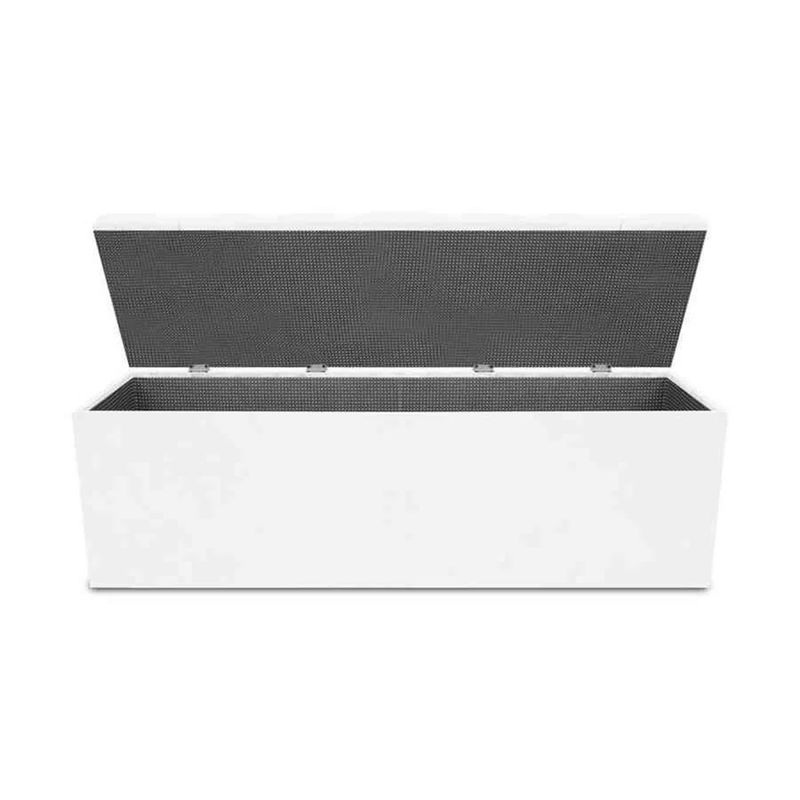 MAGIC CLASS - PUFF BAÚL ZAPATERO DIAMOND 90X50X40 MICROFIBRA BLANCO