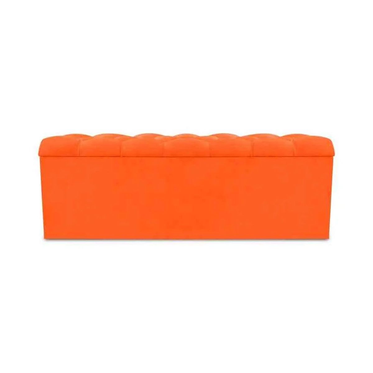 MAGIC CLASS - PUFF BAÚL ZAPATERO DIAMOND 90X50X40 MICROFIBRA NARANJA