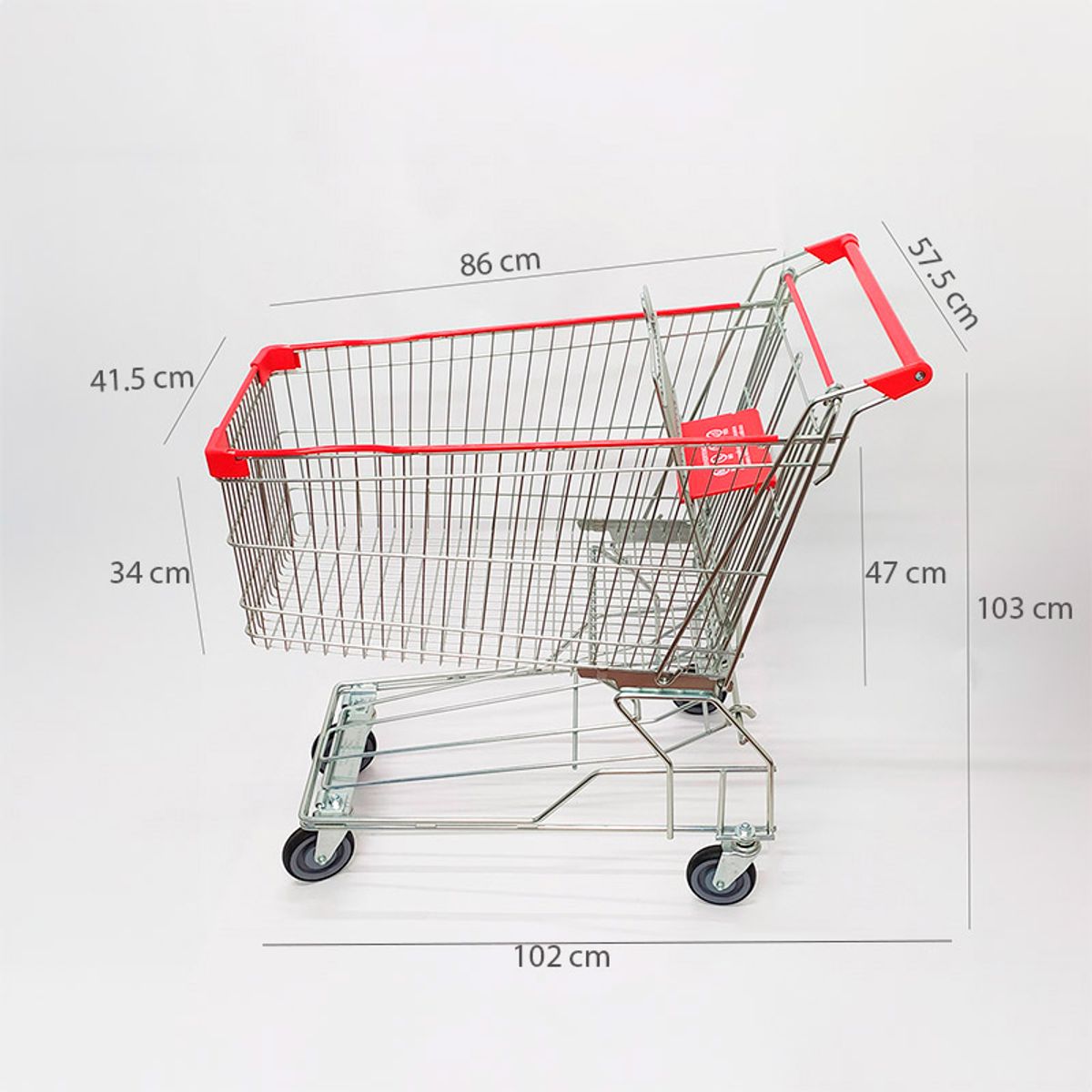 GENERICO - Carro De Mercado Zincado 125 Lts