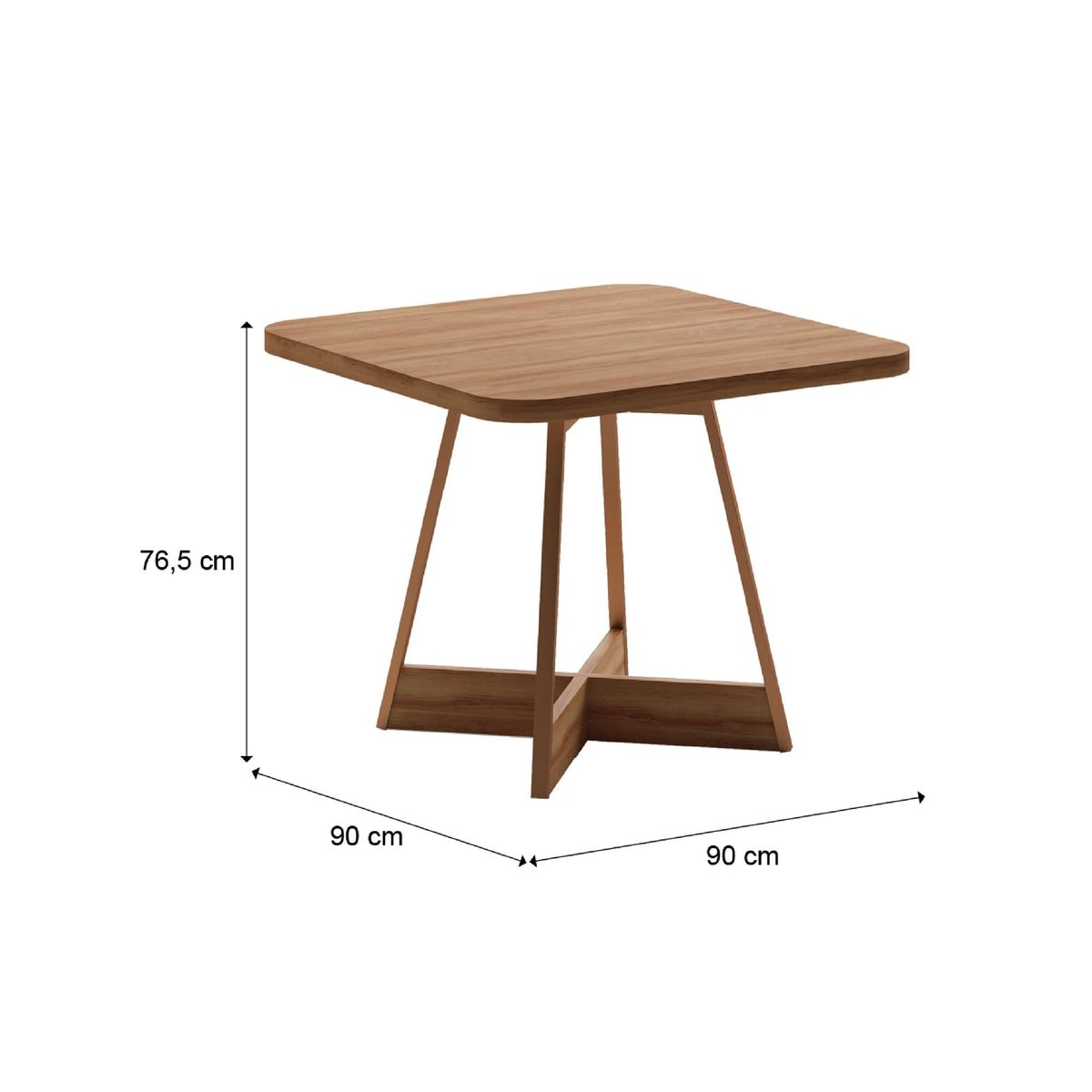BERTOLINI - Juego de Comedor Imperial 4 Puestos Freijo Con Arena Rose