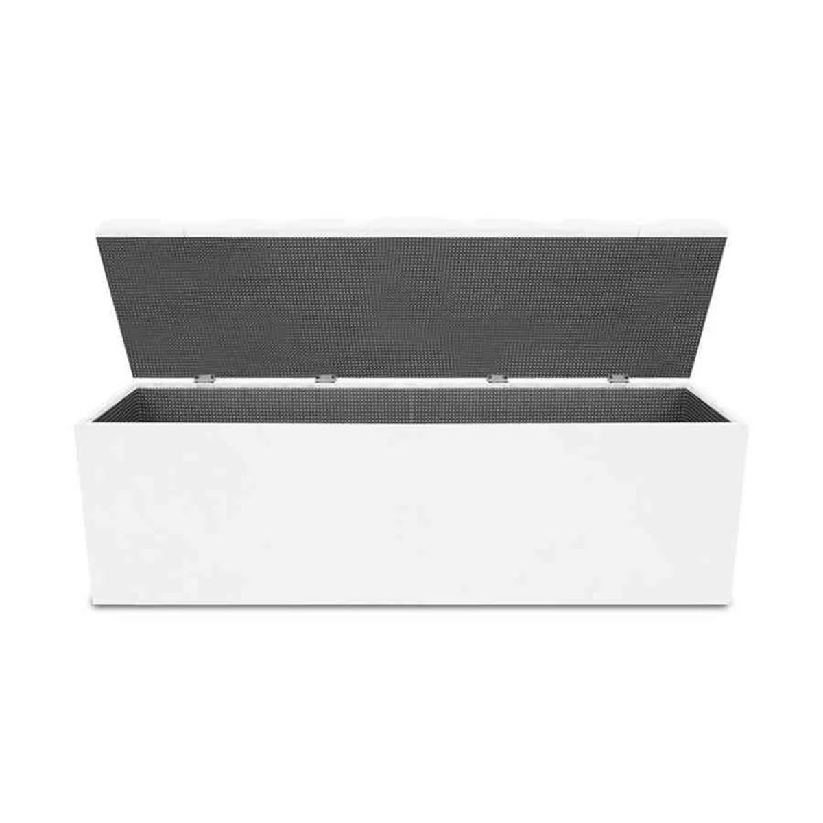 MAGIC CLASS - PUFF BAÚL ZAPATERO DIAMOND 120X50X40 ECOCUERO BLANCO