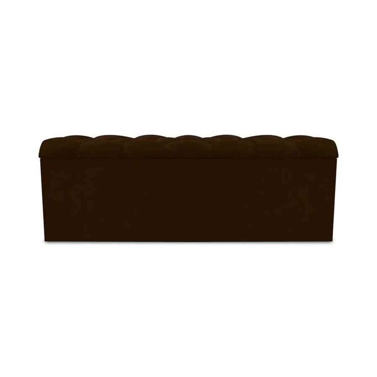 MAGIC CLASS - PUFF BAÚL ZAPATERO DIAMOND 120X50X40 MICROFIBRA CAFÉ