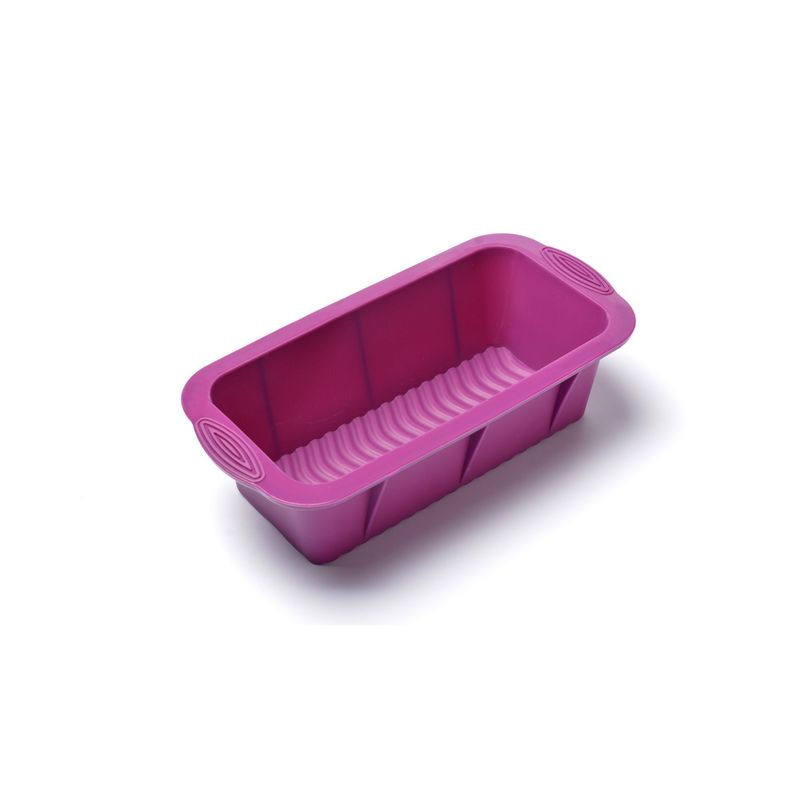 PRESS - Molde Silicona Rectangular Torta Pan 21.5x10x7 cm PRESS 77303 - Fucsia