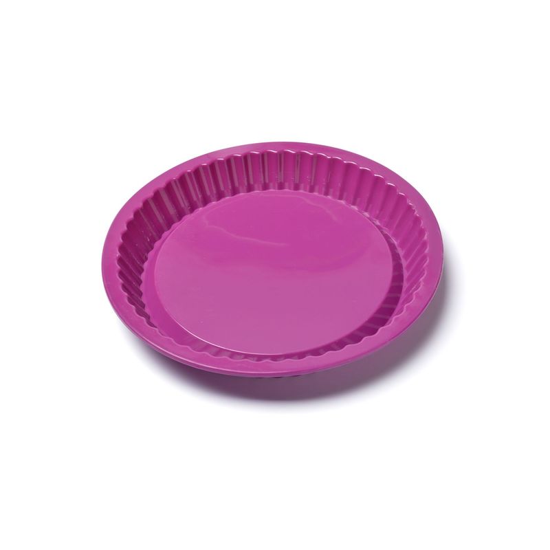 PRESS - Molde Silicona Rizado para Pie Tartaleta 24x3 cm PRESS 77304 - Fucsia
