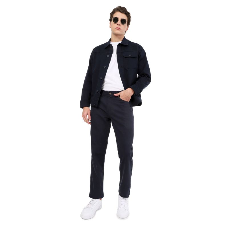 LEC LEE - PANTALÓN CLÁSICO LEC LEE PARA HOMBRE AZUL OSCURO.-