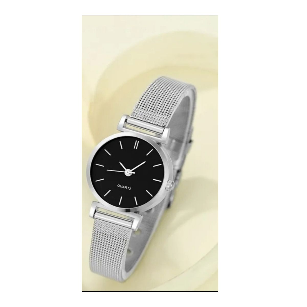 GENERICO - RELOJ DE CUARZO DE ACERO PARA MUJER ELEGANTE
