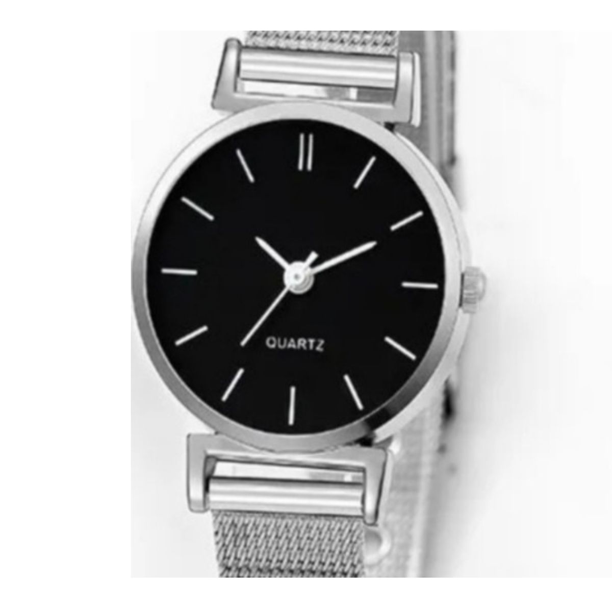 GENERICO - RELOJ DE CUARZO DE ACERO PARA MUJER ELEGANTE