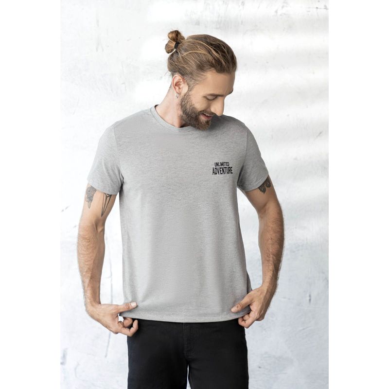 RUTTA - Camiseta Hombre Gris Jaspe Rutta 1855