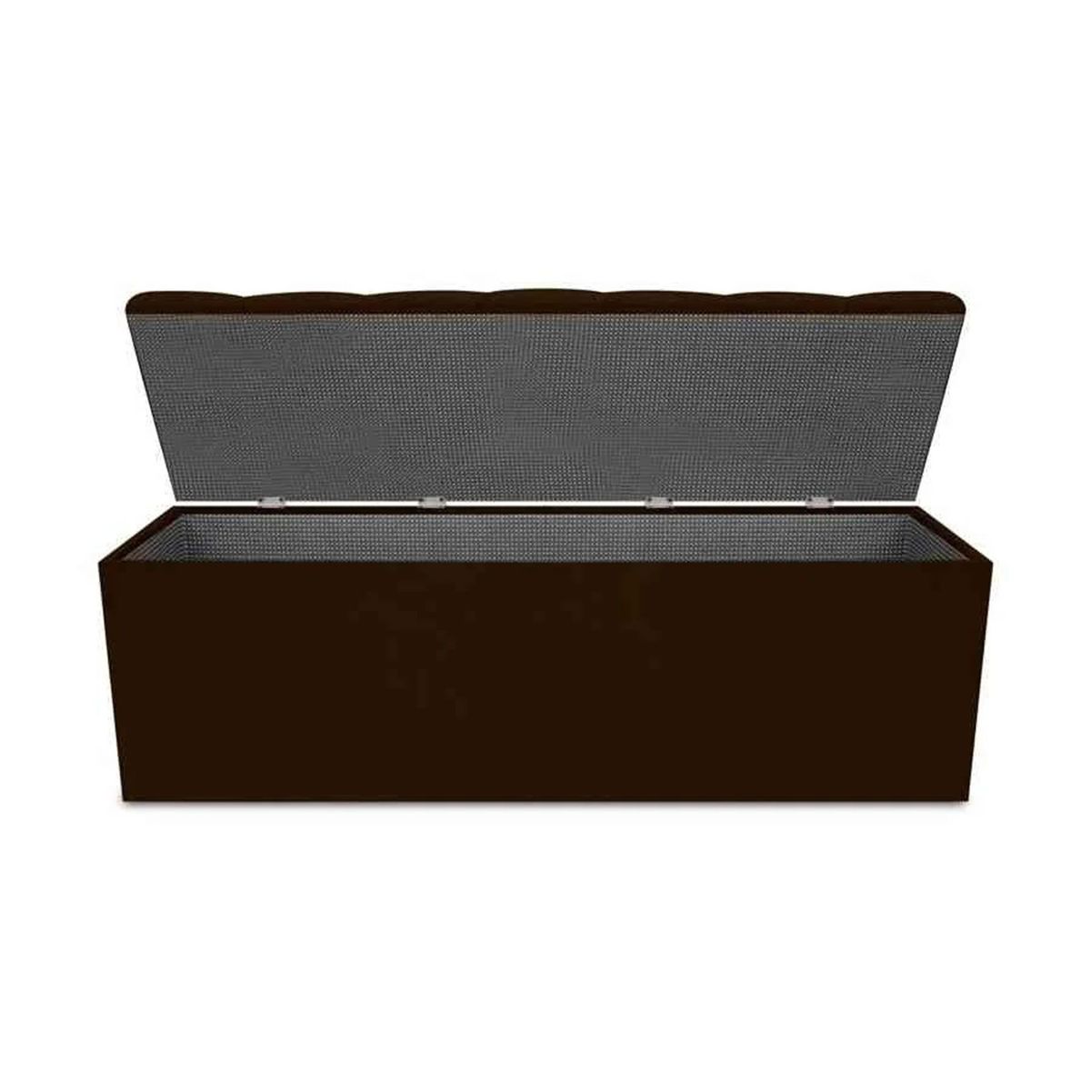 MAGIC CLASS - PUFF BAÚL ZAPATERO DIAMOND 140X50X40 MICROFIBRA CAFÉ