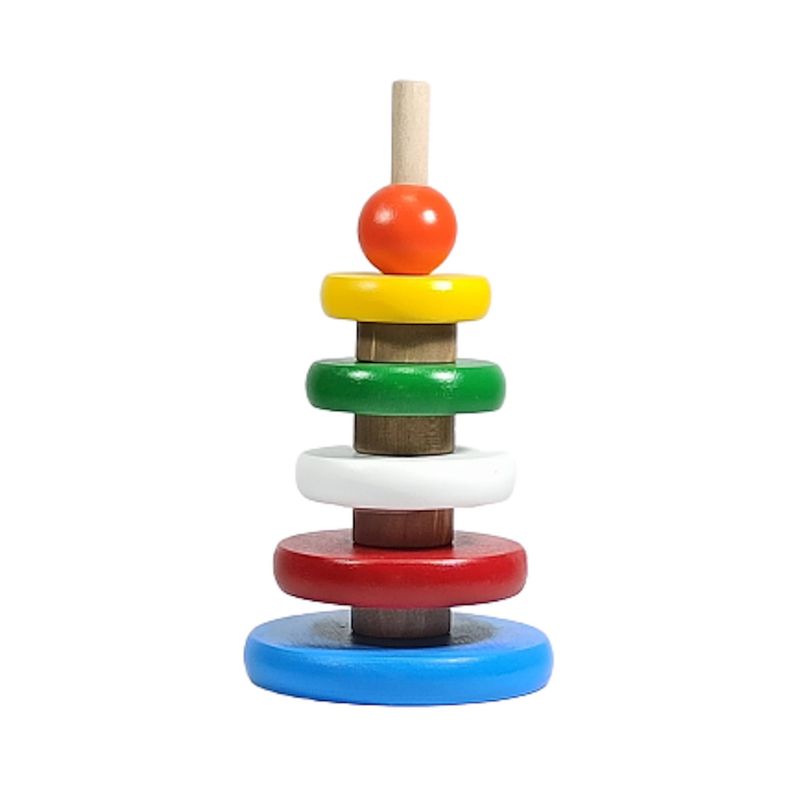 MAFEGO - TORRE DE ENSARTE ÁRBOL PARA ENCAJAR MULTICOLOR