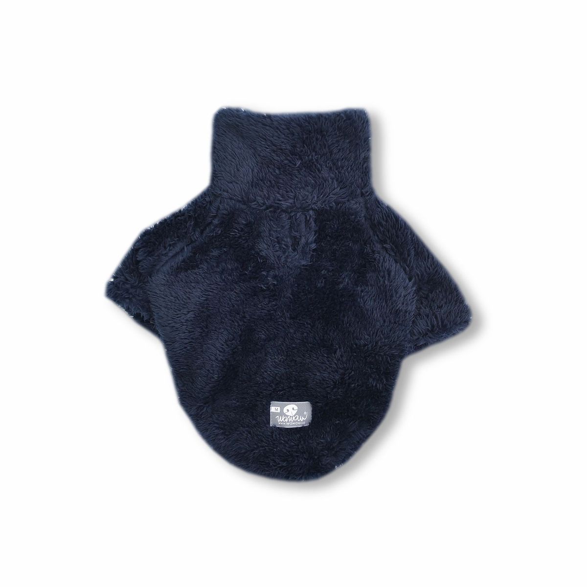 WAWAW - Saco para perro  talla S cuello alto cremallera bisonte azul Wawaw