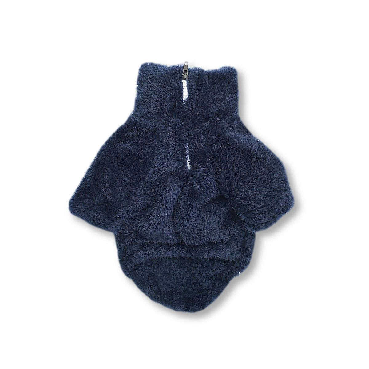 WAWAW - Saco para perro  talla S cuello alto cremallera bisonte azul Wawaw