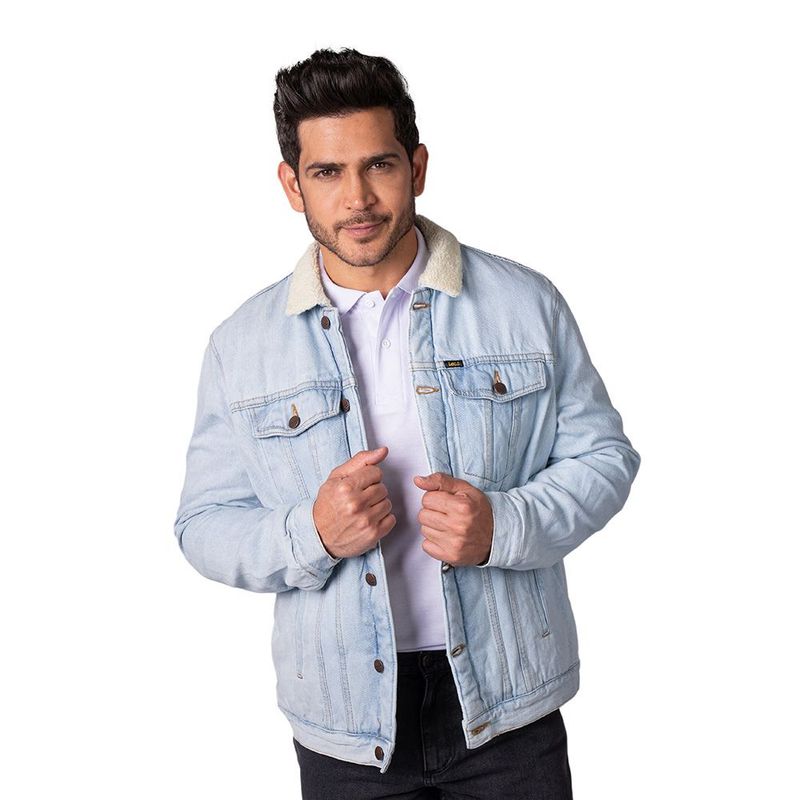 LEC LEE - CHAQUETA OVEJERA EN DENIM TIPO TRUCKER LEC LEE-