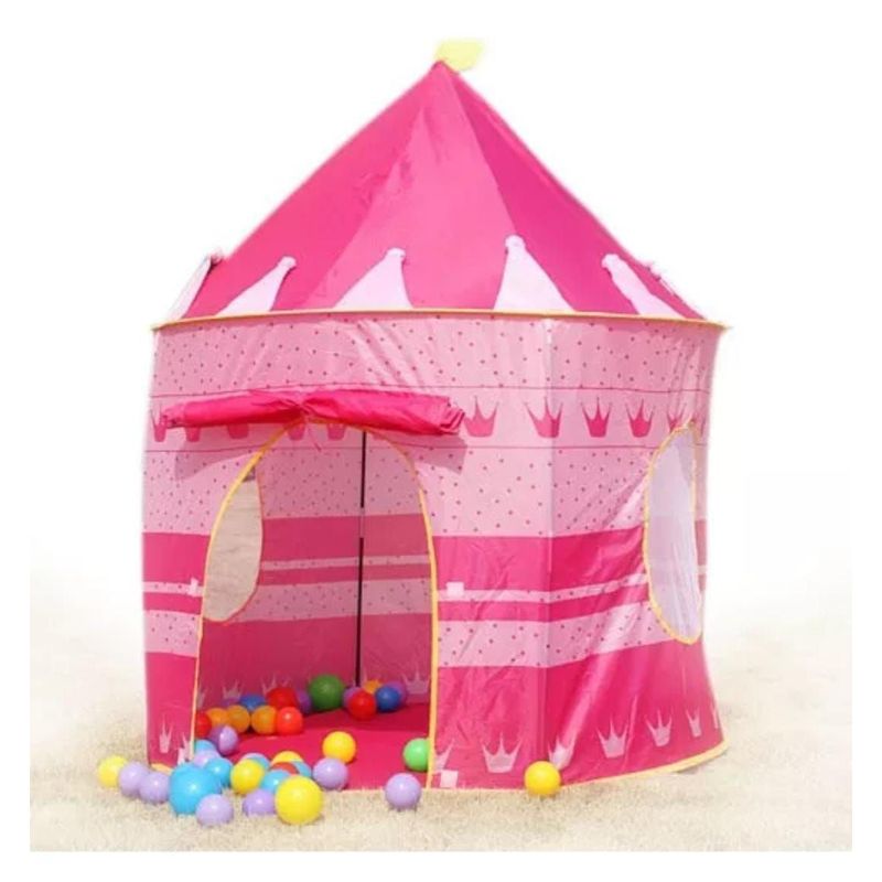 INFANTILES CAJUROMIX - Carpa cohete rosa + Obsequio  50 Pelotas