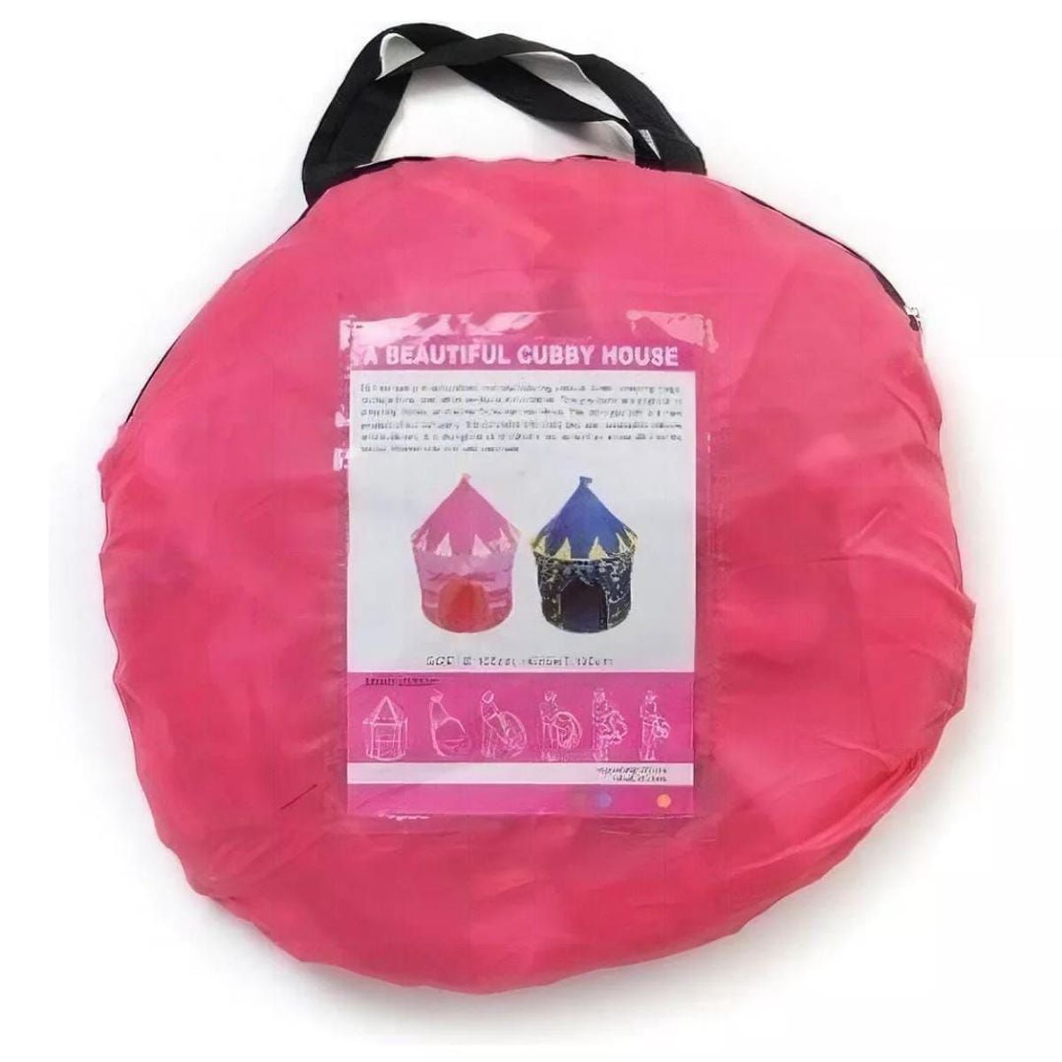 INFANTILES CAJUROMIX - Carpa cohete rosa + Obsequio  50 Pelotas
