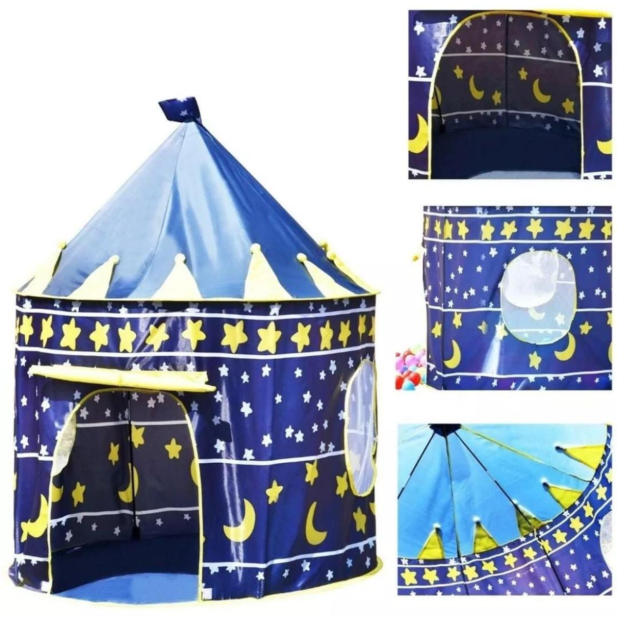 INFANTILES CAJUROMIX - CARPA CASTILLO ESTILO COHETE NIÑOS