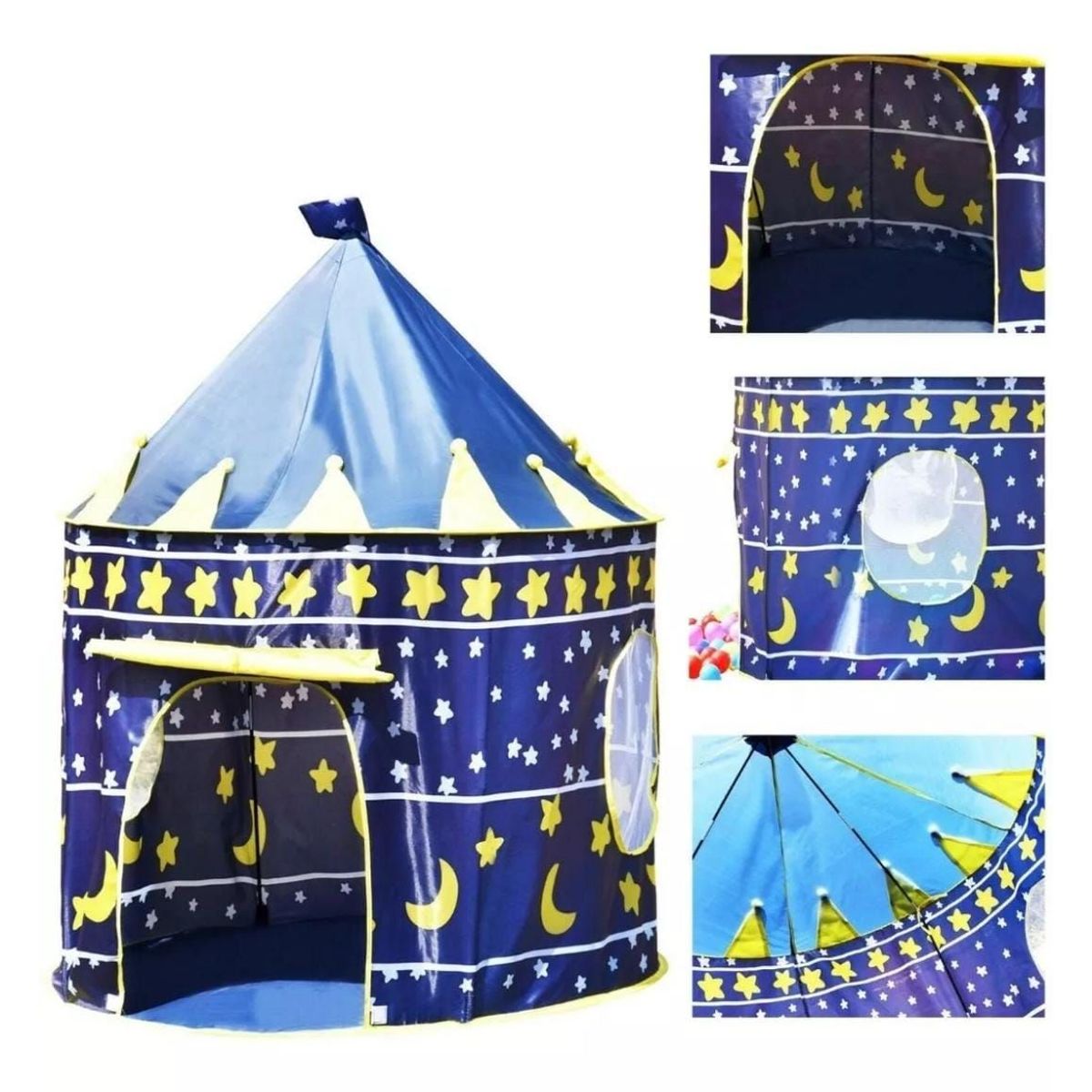 INFANTILES CAJUROMIX - CARPA CASTILLO ESTILO COHETE NIÑOS