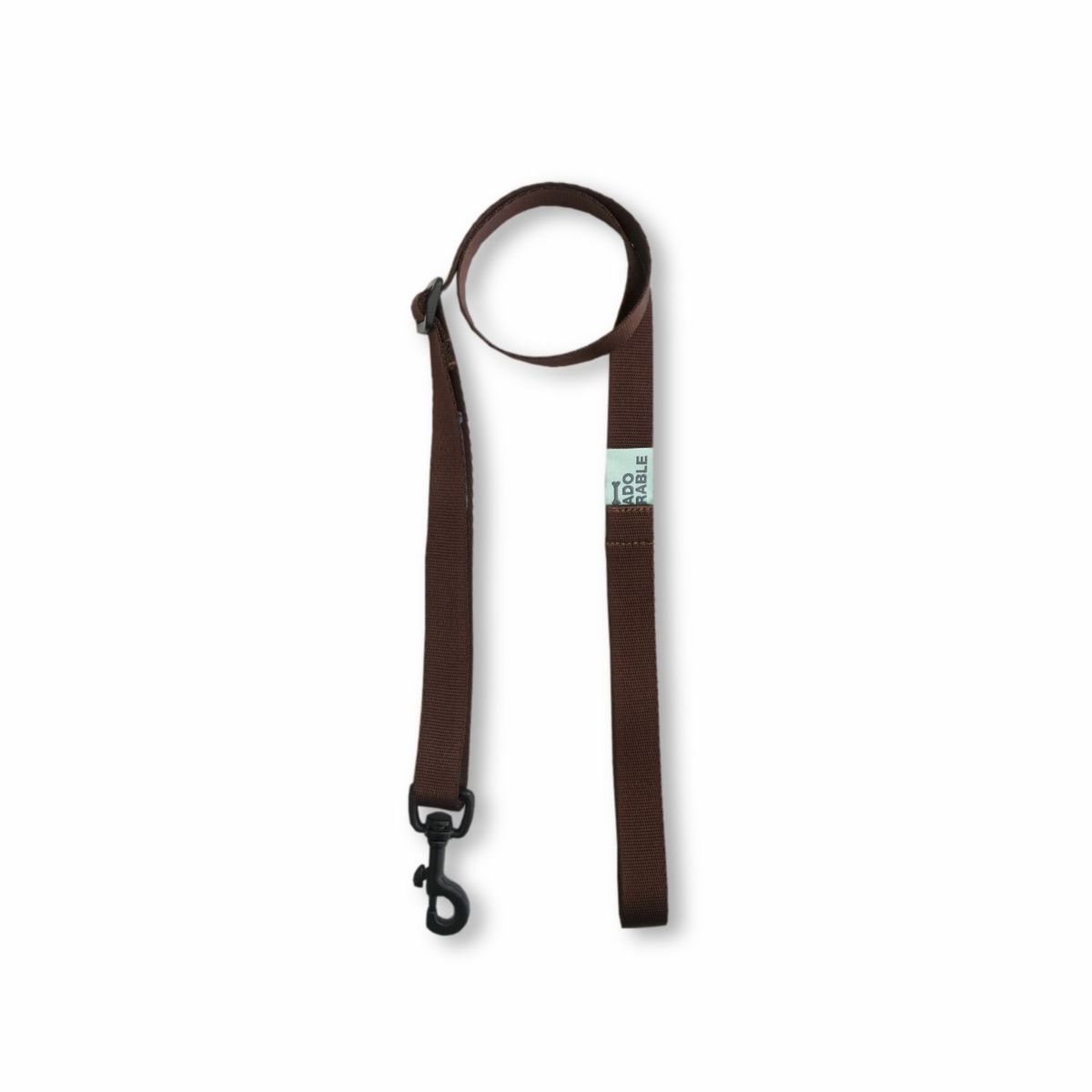 WAWAW - Traílla para perro  talla 25mm sencilla unicolor adorable café Wawaw