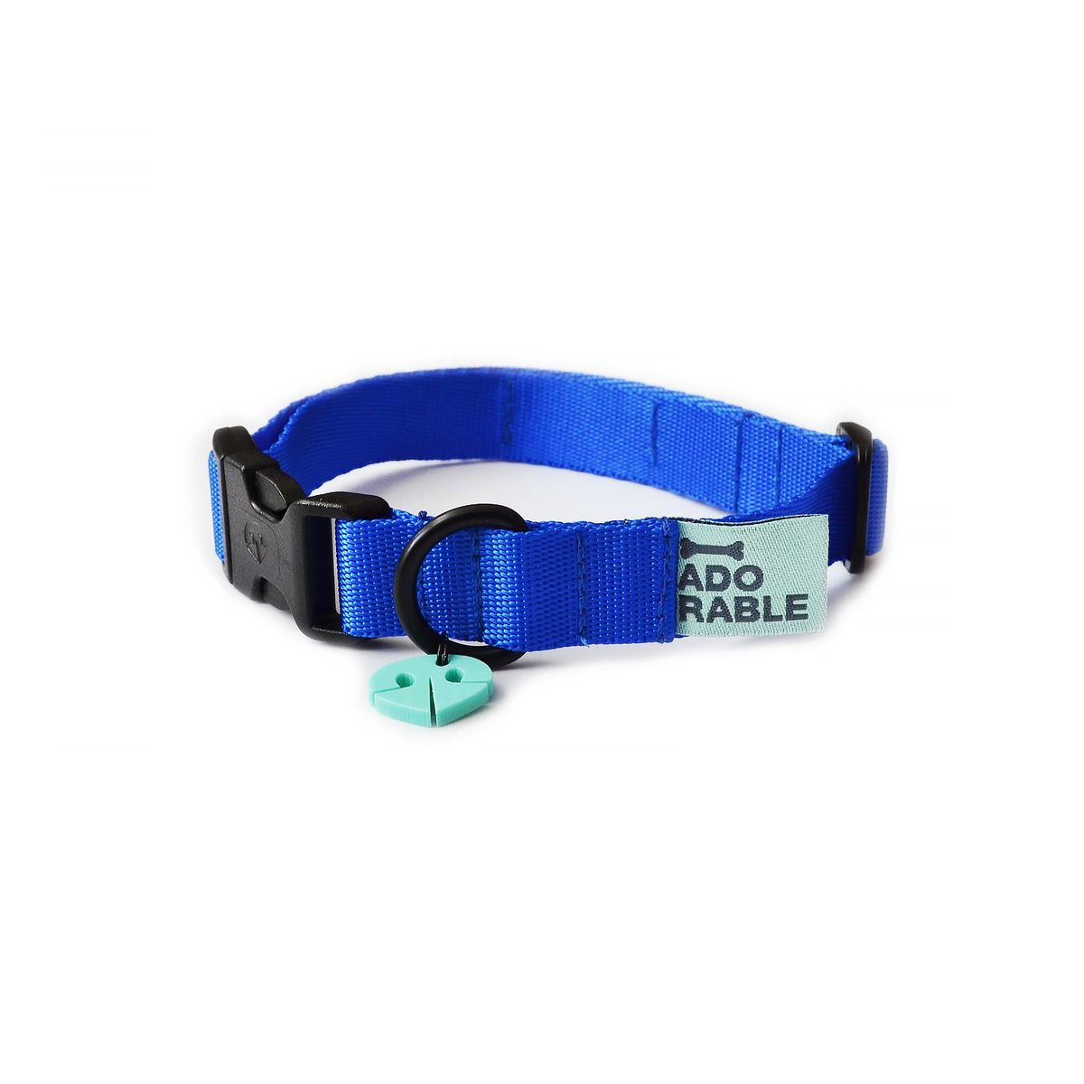 WAWAW - Collar para perro talla M unicolor adorable azul rey Wawaw