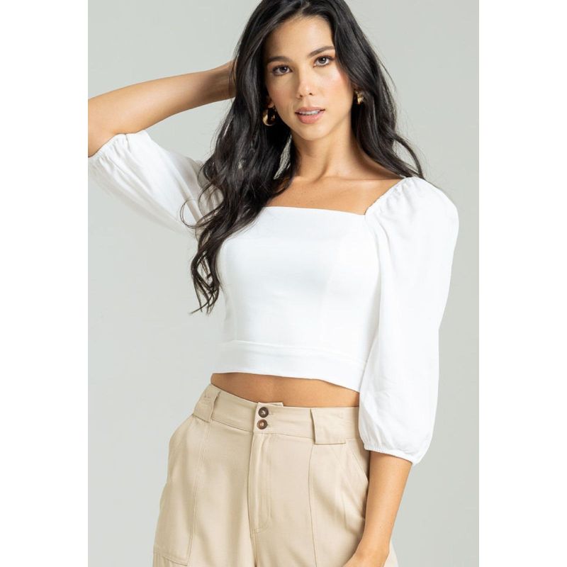 RAGGED - Blusa macana Blanco crudo Ragged