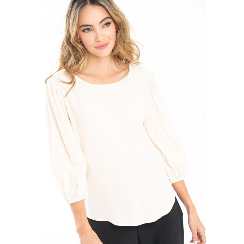 RAGGED - Blusa escote redondo Beige claro Ragged