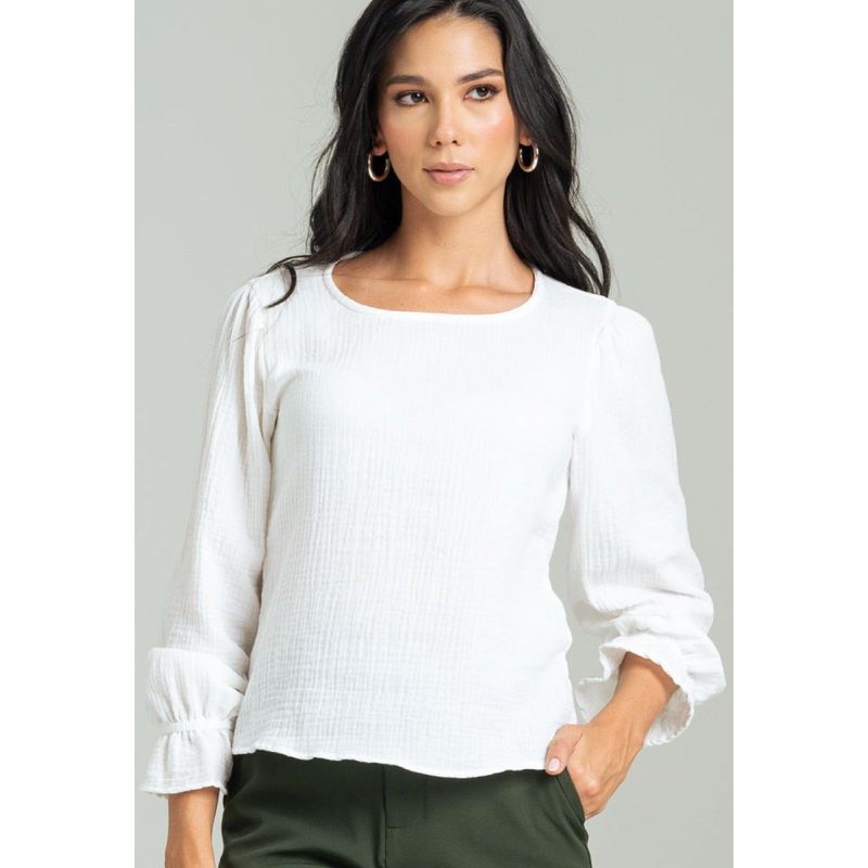RAGGED - Blusa natural Blanco Ragged