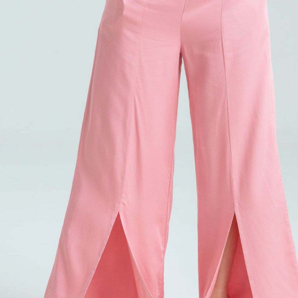 RAGGED - Pantalon aberturas chalis Rosado oscuro Ragged.